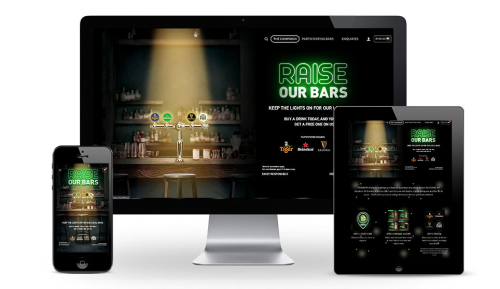 Heineken's Raise Our Bar Ecommerce Website
