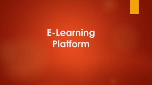 E-Learning Platform