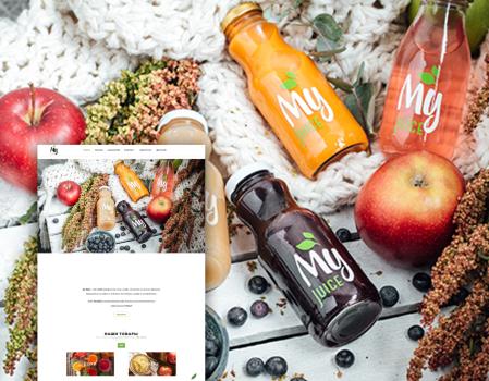 E-commerce project for MyJuice brand