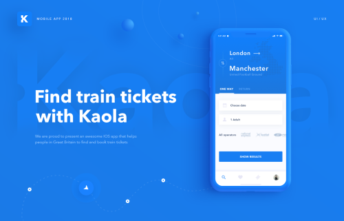 Kaola. IOS app for train tickets booking