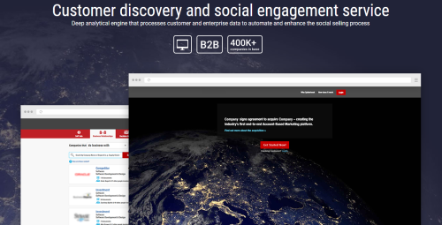 Customer discovery and social engagement service