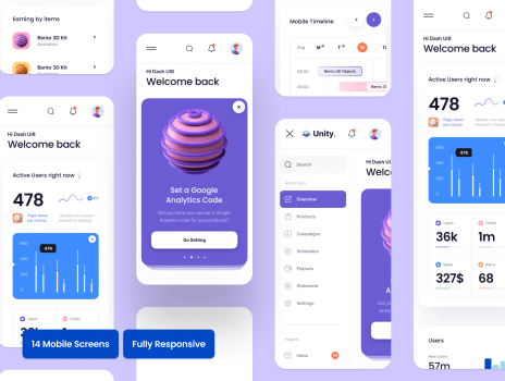 SaaS Web and Mobile Dashboard