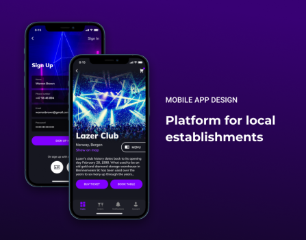 NEON - Mobile App Design