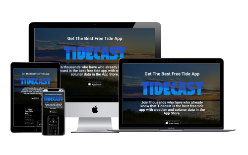 Tidecast App Landing Page