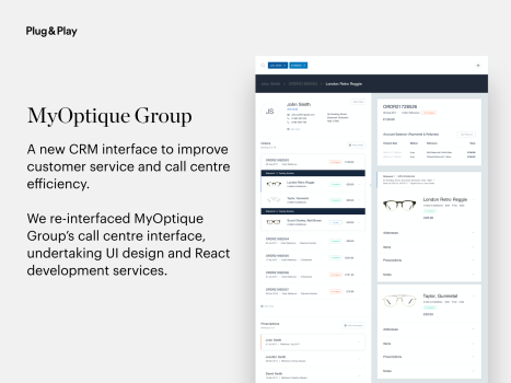 A new CRM interface to increase customer service and call centre efficiency