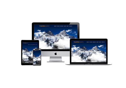 United Hearts Non profit organization website design