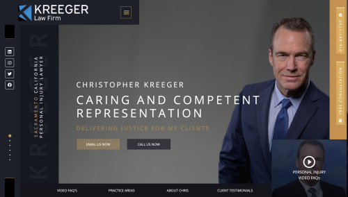 Kreeger Law Firm Website Design & SEO
