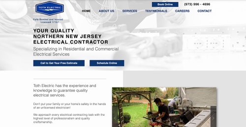 Toth Electric Web Redesign