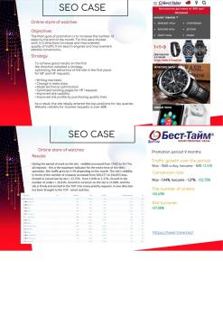 Online store of watches