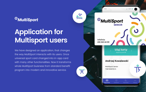 In-app sport card