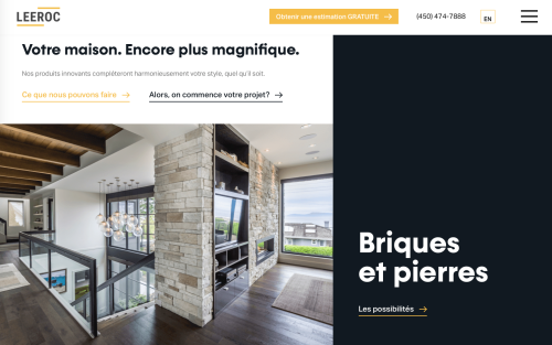 LEEROC - French Website Redesign