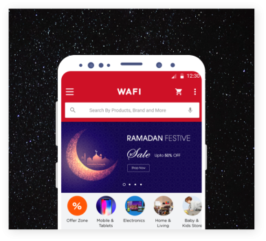 WafiApps Mobile App and E-commerce website