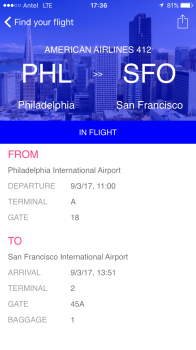 Find My Plane for iPhone