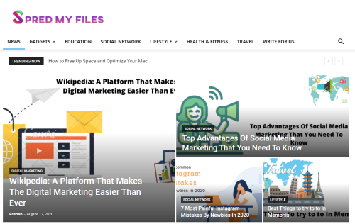 Web Design SEO for Spread My Files