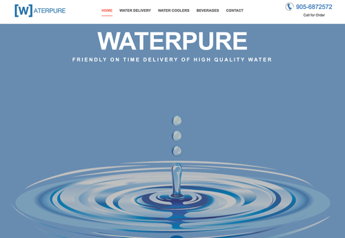 Web Design for Water Pure Company