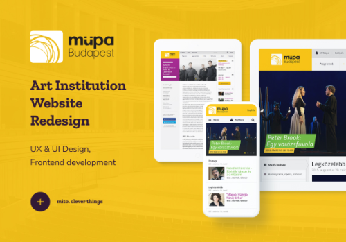 Digital presence of the Palace of Arts Budapest