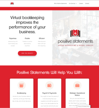 Positive Statements Website Design