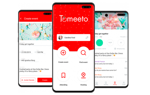 App for organizing events and meetups