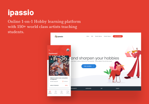 ipassio - 1 on 1 Hobby Learning Platform