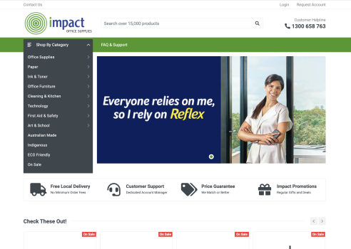 Impact Office Supplies - B2B eCommerce