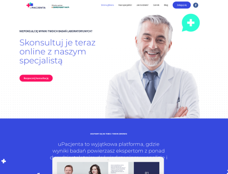 A health sector startup web app