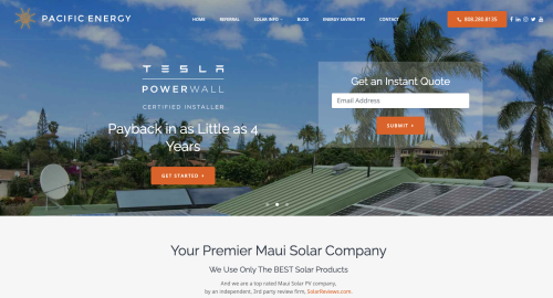 Pacific Energy (SEO, Web Design, PPC, Social Media)