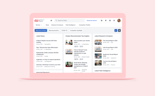 Re-design for M-brain's media intelligence portal