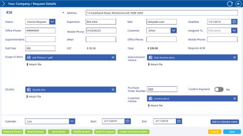 PowerApps business process automation