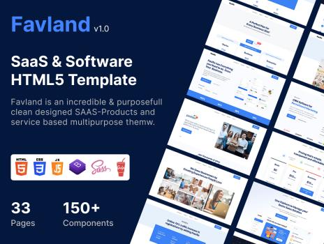 SAAS and IT Services  Based Web Design Template