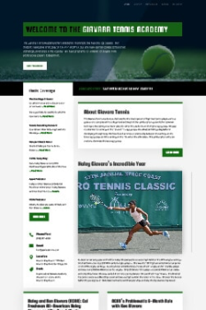 Tennis Academy Website Redesign