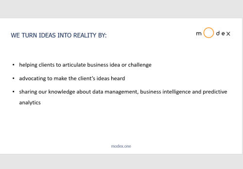 We turn ideas into reality