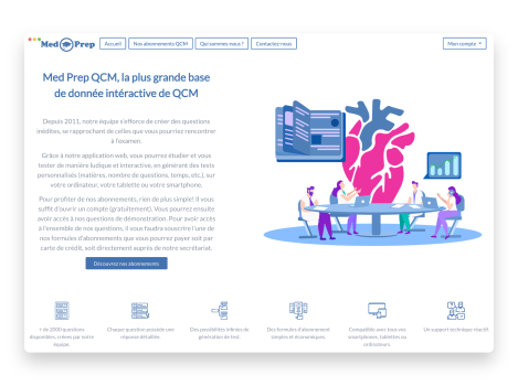 MedPrep Medical Exams Website App