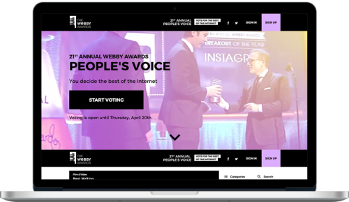 We built the technology behind The Webby Awards, the Internet’s leading honor.