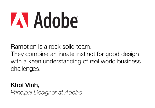 Visual identity design for Adobe