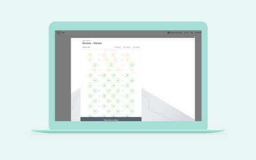 Building seating module for Kiwi.com