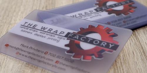 30mil Plastic Business Card Design