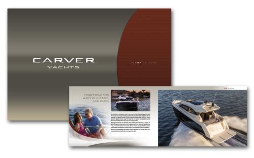Product brochure for yacht manufacture
