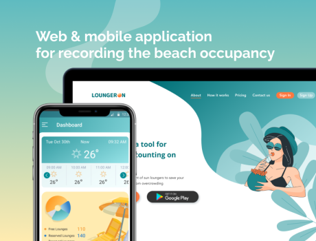 Application for recording the beach occupancy