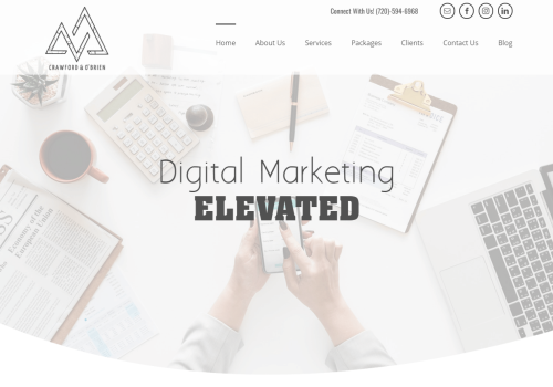 Crawfordandobrien.com - Wordpress Design and Development