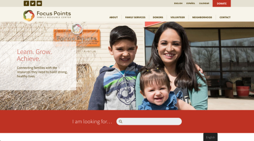 Web Design for Focus Points Family Resource Center