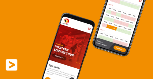 Booking system for the biggest center of squash in Poland