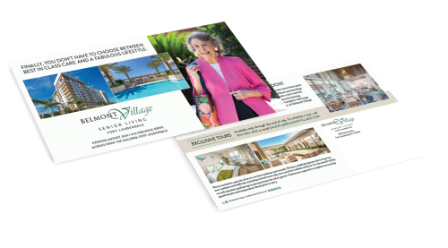 Belmont Village Direct Mail Piece