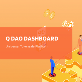 QDAO Dashboard. Universal tokensale platform.