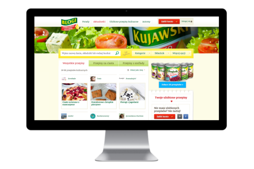 Kujawski. Cooking blog aggregator