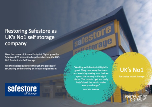 Safestore - Restoring them to a #1 household name through PPC