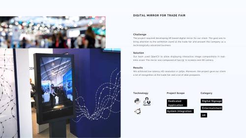 Digital Mirror for Trade Fair