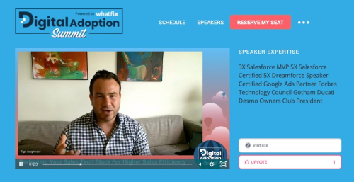 Tigh Loughhead of Forcery features in keynote on the 2020 Digital Adoption Summit
