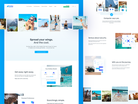 Fly Now Pay Later Site Design