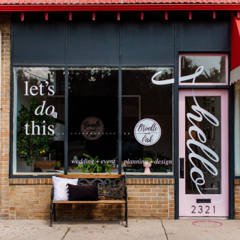 Brindle & Oak Window Display