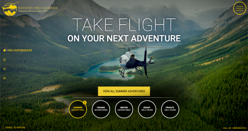 3D project for helicopter flights booking